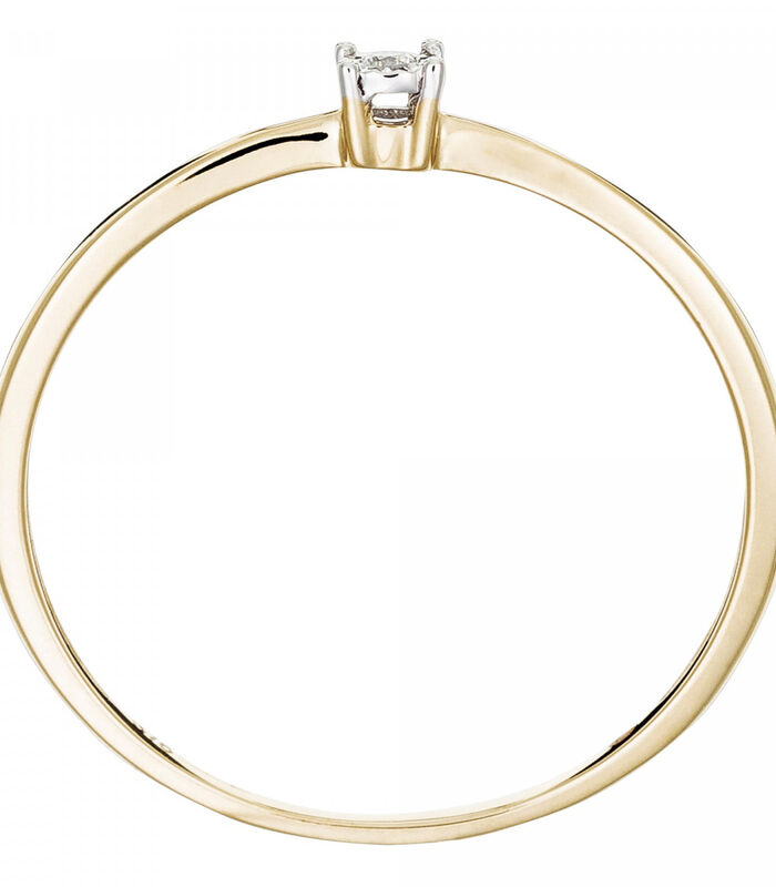 Ring 'Petit Solitaire' geelgoud en diamanten image number 4