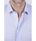 Overhemd linnen franse kraag effen patroon image number 2