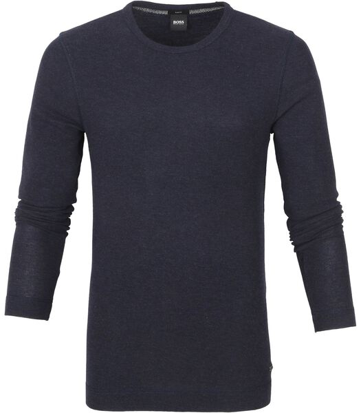 Boss Pullover Tempest Donkerblauw
