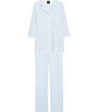 Pyjama met knopen 100% katoen ESSENTIEL E06A Blauw image number 1