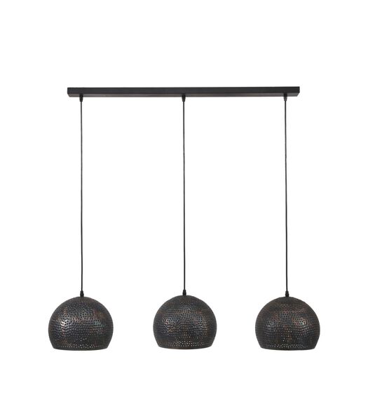 Sieve - Lampe suspendue - métal - noir - brun - forme sphérique - 3 points lumineux