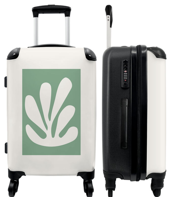 Ruimbagage koffer met 4 wielen en TSA slot (Kunst - Groen - Henri Matisse - Blad - Abstract) image number 0