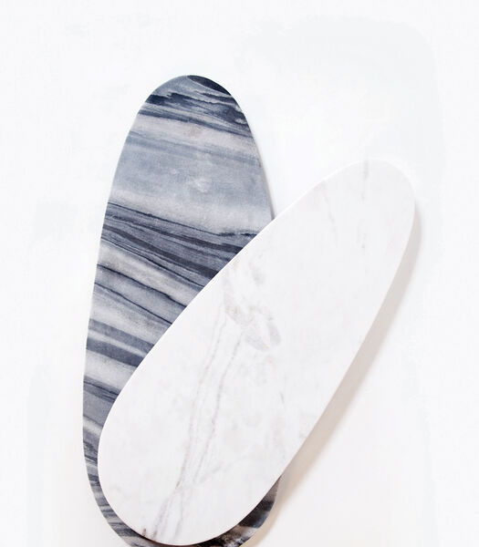 MAX Medium planche à découper en marbre (57 X 23) blanc