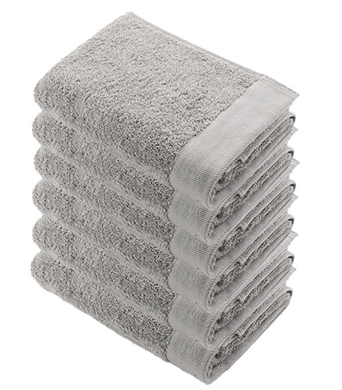 Lot de 6 Remade Cotton serviettes de bain 60x110 Sable image number 0