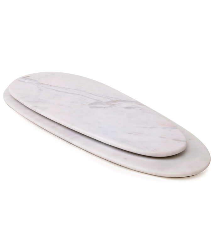 MAX Large planche à découper en marbre (64 X 27) blanc image number 1