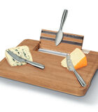 Party Cheese Set - Inclusief Kaasmessen - Bruin - 34,2 cm image number 3