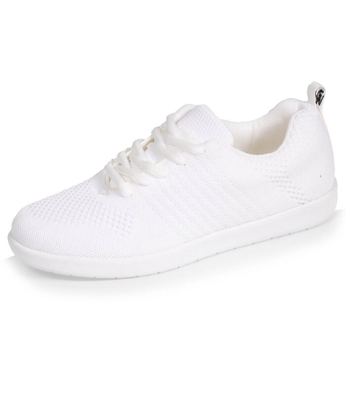 Chaussures baskets femme lacets Blanc image number 0