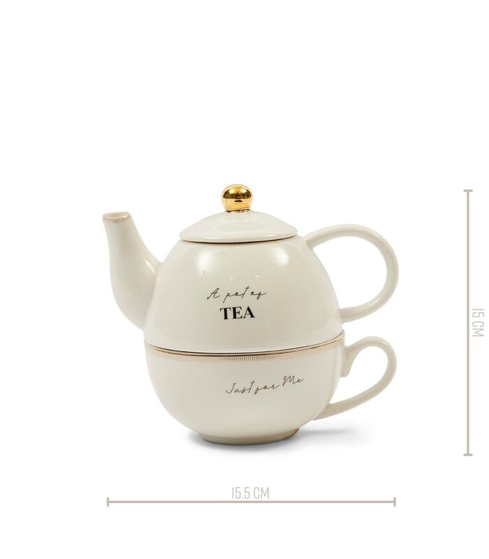 Theepot 1 Liter - RM Elegant Tea For One - Wit image number 5