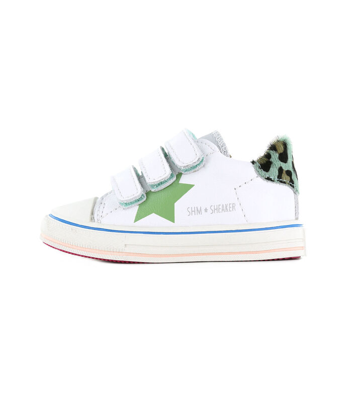 Witte Sneakers Met Groene Ster image number 0