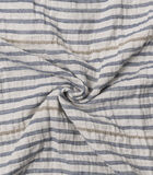 Kempsey Plaid blauw/wit - bank deken gestreept patroon image number 3