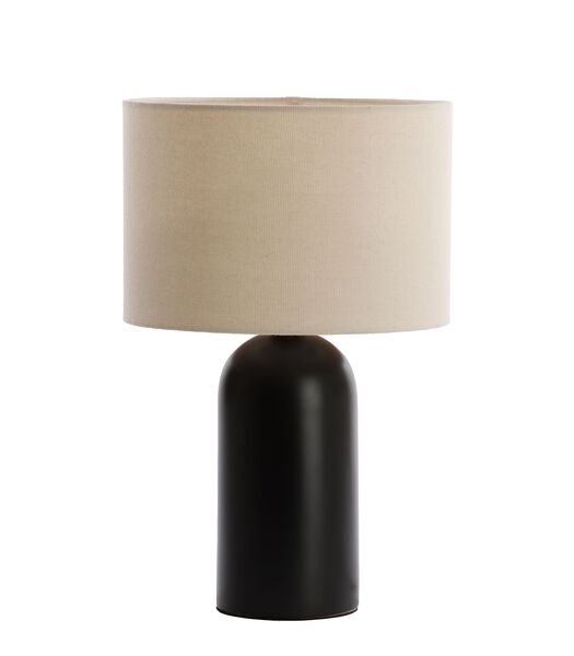 Tafellamp Evin - Linnen/Zwart - 30x30x47cm