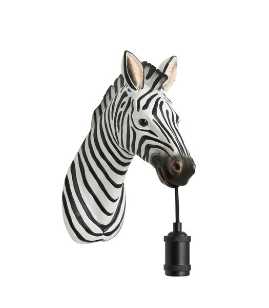 Applique Zebra - Noir/Blanc - 34.5x16x24.5cm