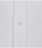 Profuomo Chemise Garment Dyed Col Américain Blanc image number 3
