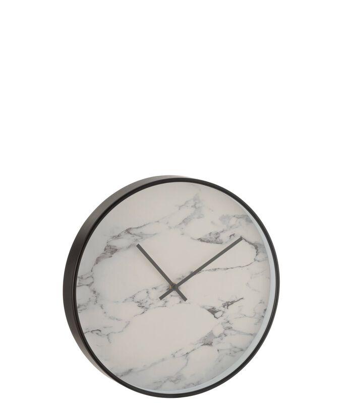 Horloge Marbre Plastique Noir image number 0