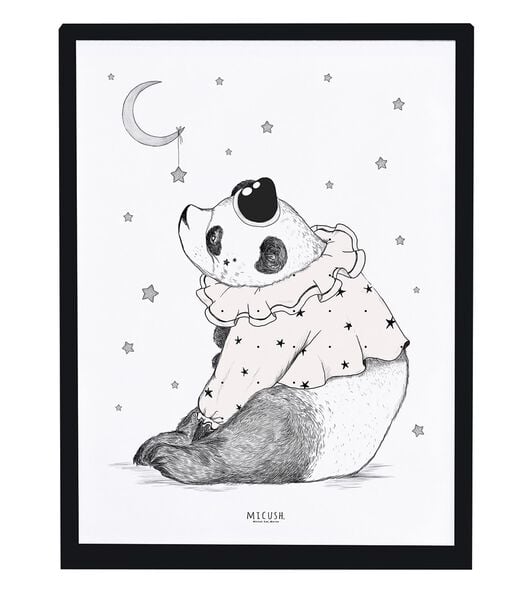 DREAMY - Kinderposter - panda en sterren