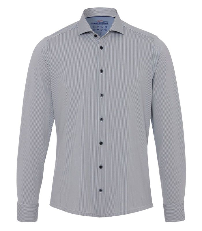 The Functional Shirt Patroon Donkerblauw image number 0