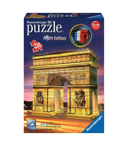 Puzzle 3D Arc de Triomphe illuminé