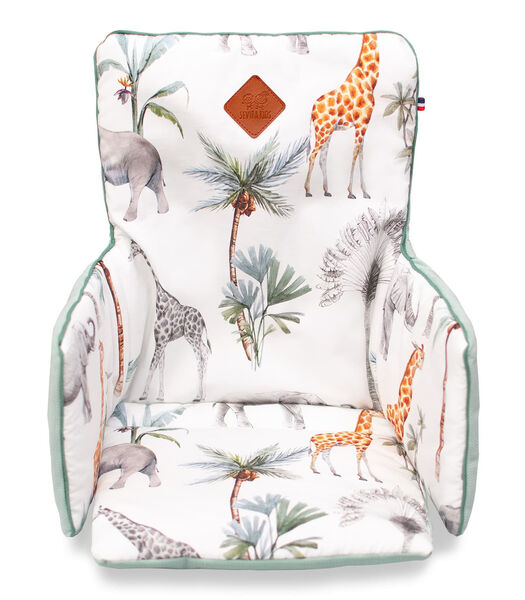 Coussin chaise haute réversible, Safari