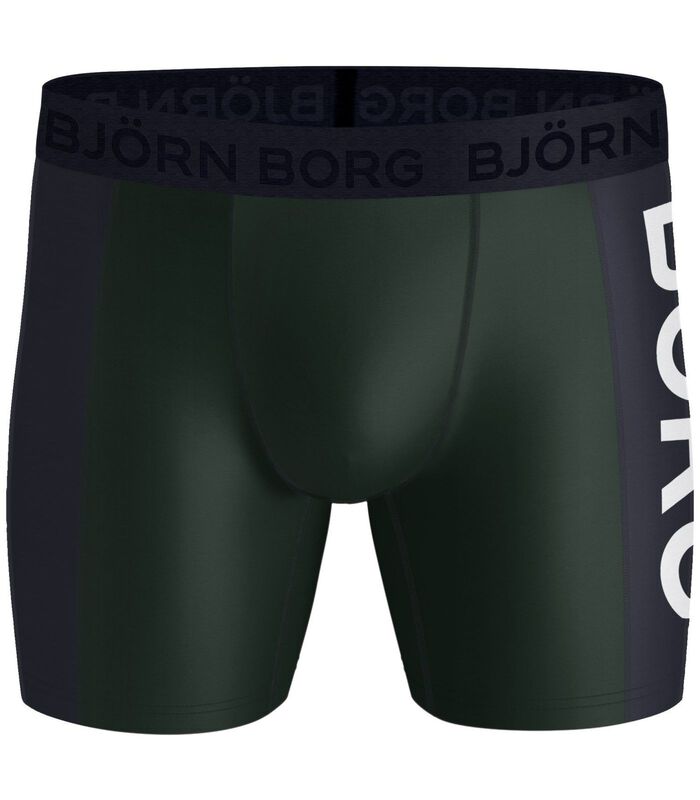 Bjorn Borg Boxers 2Pack Blauw Groen image number 1