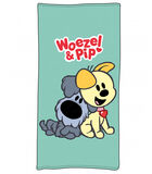 Woezel & Pip Serviette de Plage Bleu image number 0