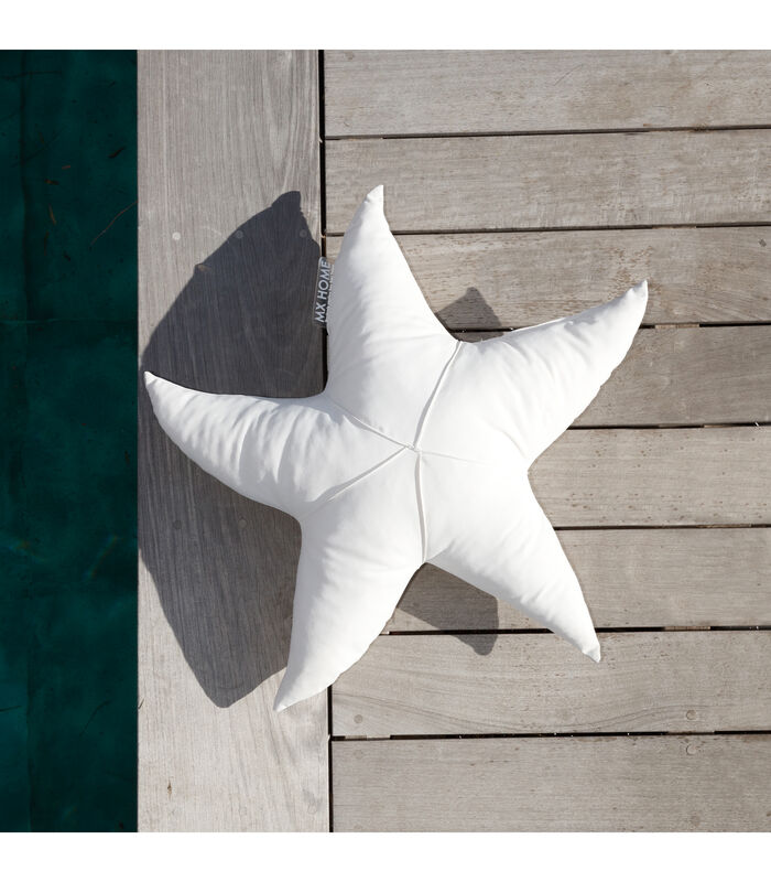 Coussin extérieur étoile de mer blanc image number 4