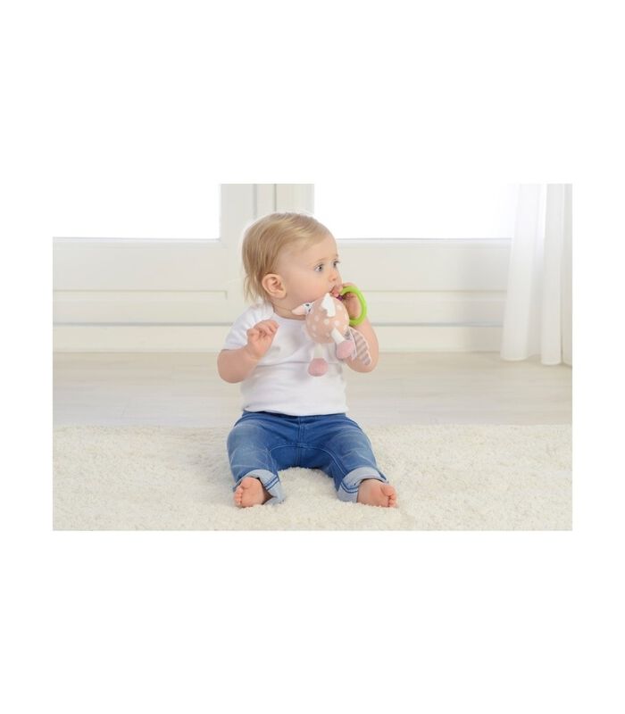 Toys baby speelgoed Primo papegaai Penelope - 19 cm - kraamcadeau meisje / jongen - 0 jaar / 6 maanden image number 1