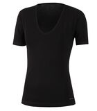 T-shirt col V tricot de peau innovation régulateur de température image number 2