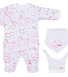 Baby Pyjama met Bandana en Muts van Biologisch Katoen BABYSAURUS image number 0