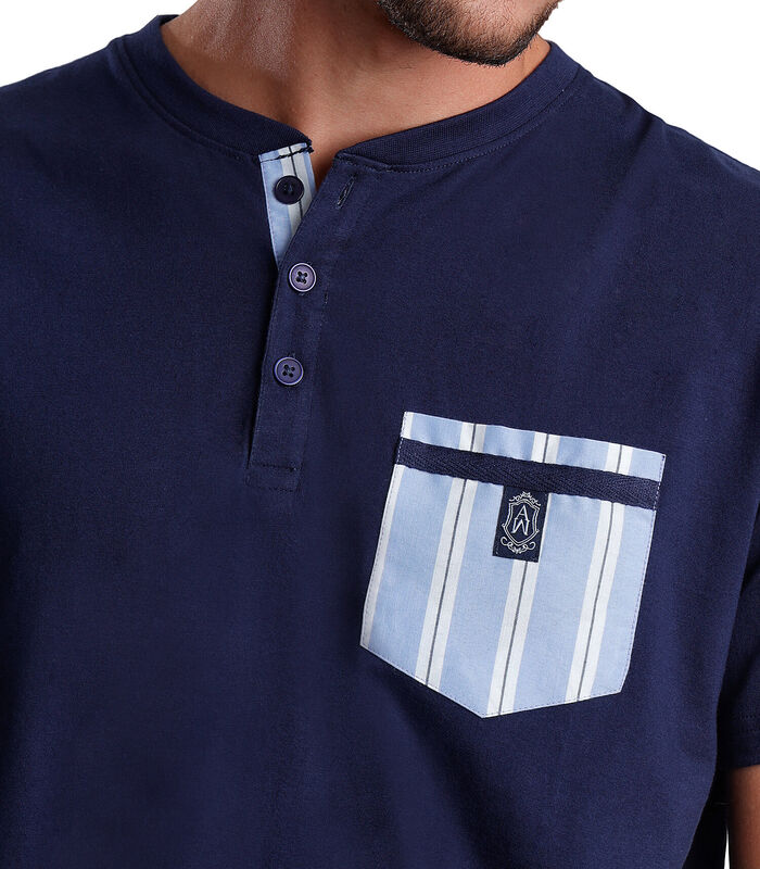 Pyjamashort t-shirt Stripest image number 3
