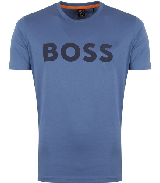 Hugo Boss T-shirt Thinking Responsible Blauw