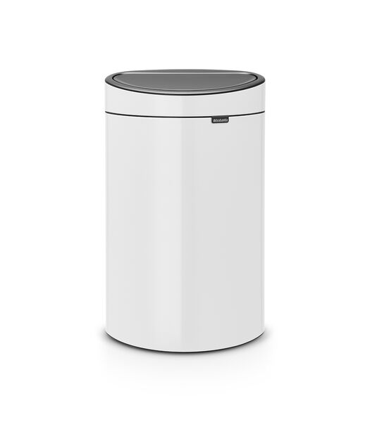 Touch Bin New, 40 litres, White