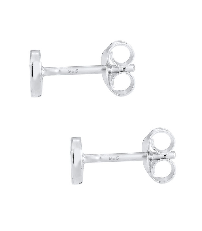 Boucles D'oreilles Femmes Clous D'oreilles Cercle Martelé Organique En Argent Sterling 925 image number 2