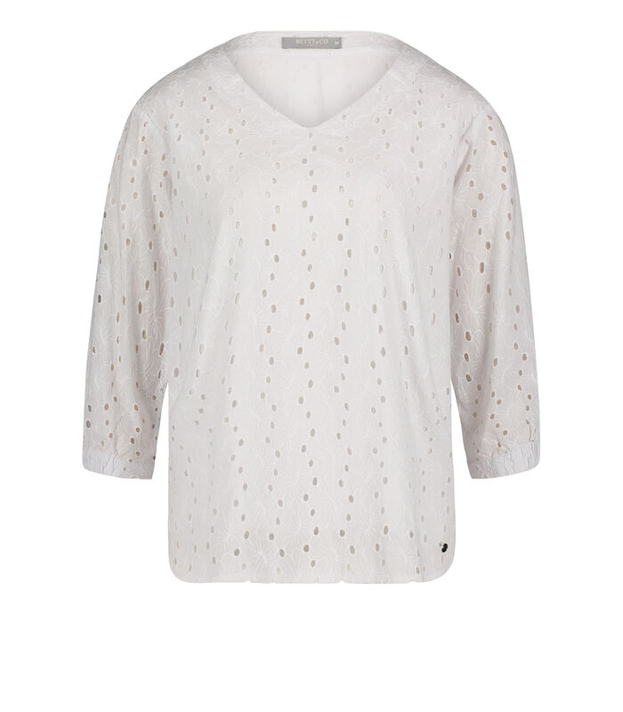 Blouse in shirtstijl 3/4e-mouwen image number 2