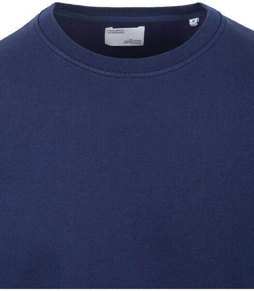 Sweatshirt ronde hals Classic Organic royal blue