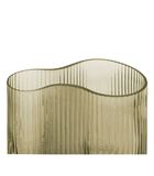 Vase Allure Wave - Vert mousse - 12x18cm image number 3