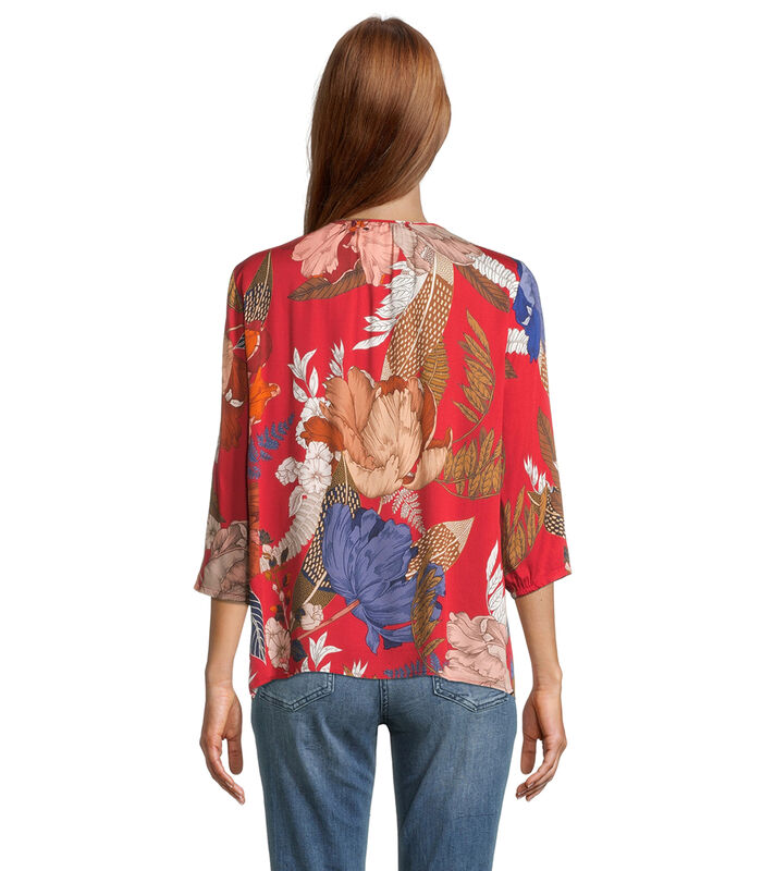 Blouse in shirtstijl met bloemenprint image number 1