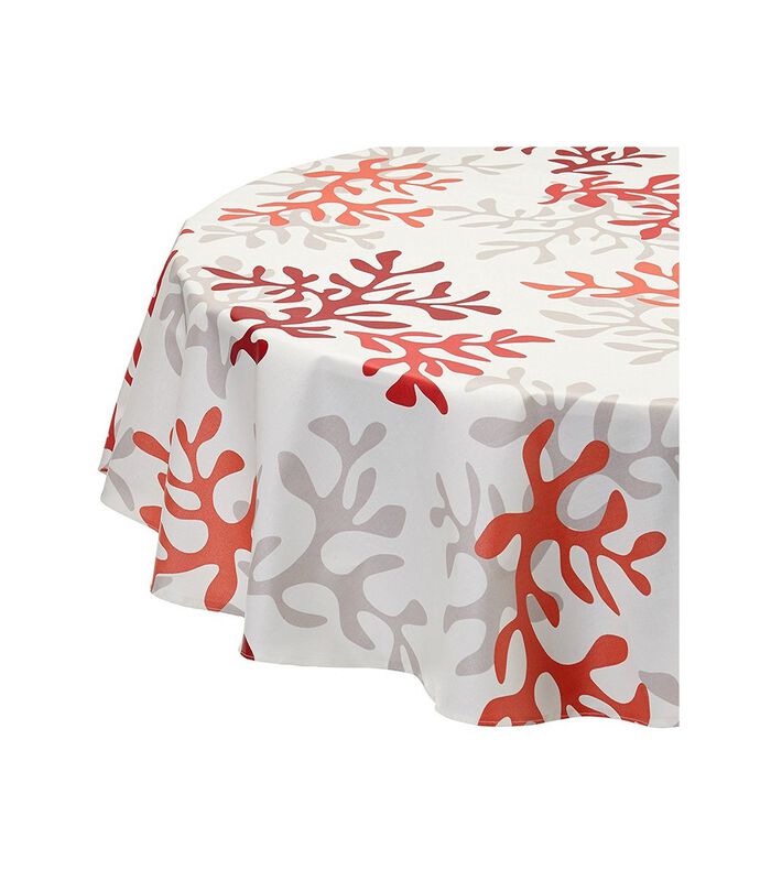 Nappe enduite ronde ou ovale Corail rouge image number 0