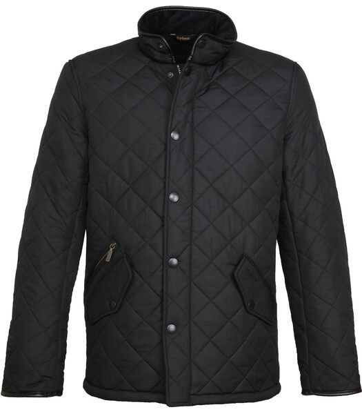 Barbour Quilted Jas Powell Zwart