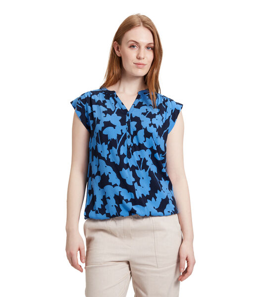 Top in blousestijl met print