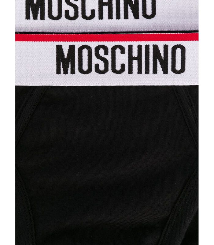 Moschino Homme A475281190555 Noir Coton Slip image number 3