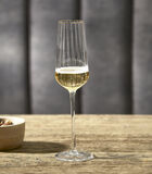 Champagneglazen set - Les Saises - Glas - Bewerkt - 2 stuks image number 1