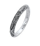 Ring Heren Band Ring Smalle Gebruikte Look Solide Trend In 925 Sterling Zilver image number 4