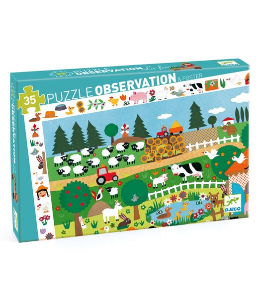Observation Puzzle Farm (35 pièces