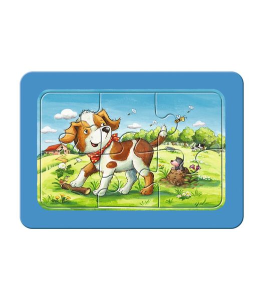 Mijn dierenvriendjes - My First puzzels - 3x6 stukjes - kinderpuzzel