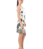 Rechte mouwloze jurk met print image number 2
