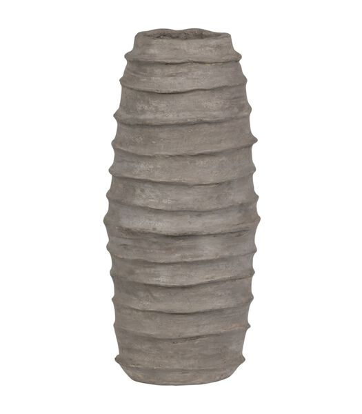 Vase - Papier-Mâché - Gris - 70x30x30 - Knossos