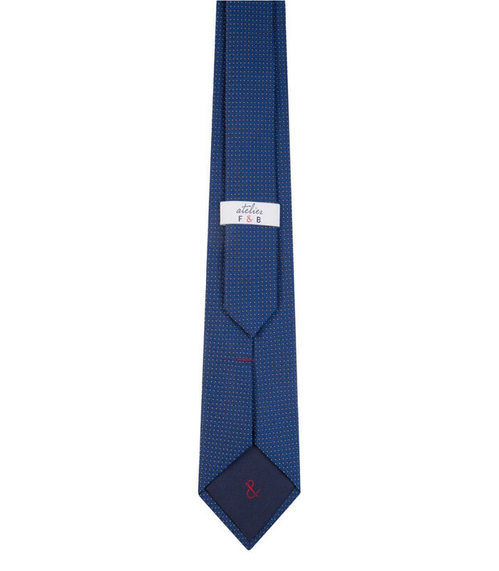 Cravate à motifs croisés en soie image number 2