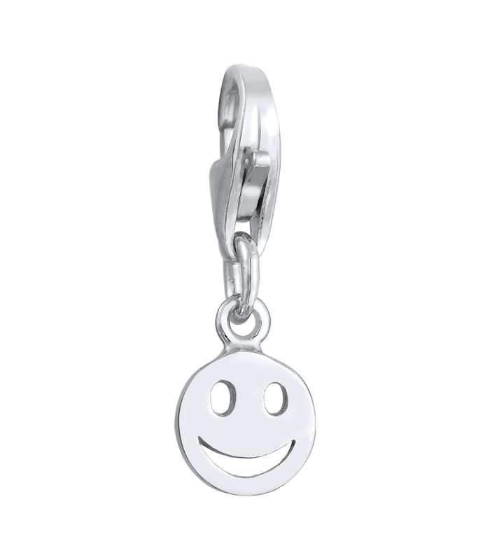 Amulette Charm Femme Pendentif Avec Smiling Face De Base En Argent 925 Sterling image number 4