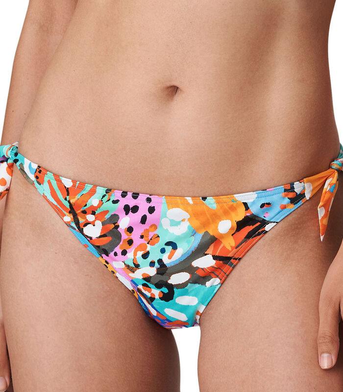 Verstelbare bikinibroek met gekleurde print Caribe image number 0