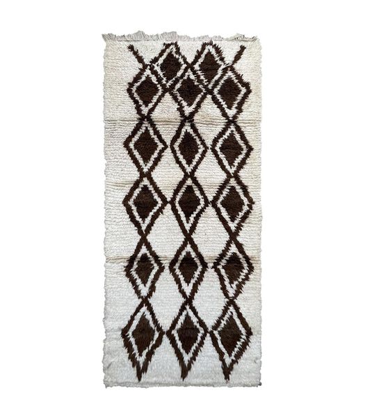 Marokkaans berber tapijt pure wol 214 x 97 cm